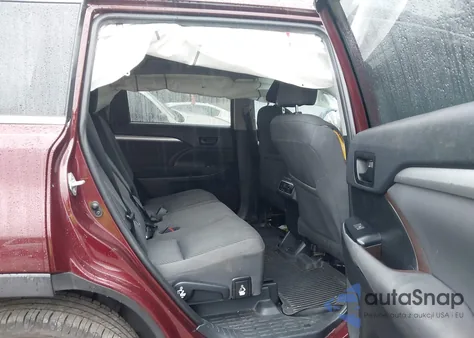 2019 Toyota Highlander Le из США, поврежденный, VIN 5TDZARFH7KS058547